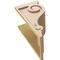Ekena Millwork 10"W x 10"D x 20"H Wide Scroll Rough Cedar Woodgrain TimberThane Corbel, Primed Tan CORUR10X10X20SCRRCPR - alternate 4